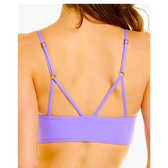 L*Space Siren Bikini Top in Amethyst Purple Size Medium NWT - Picture 2 of 7